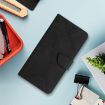 Xiaomi 14 Ultra Black Embossed Leather Phone Case - Stitching Design - 2