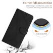 Xiaomi 14 Ultra Black Embossed Leather Phone Case - Stitching Design - 5