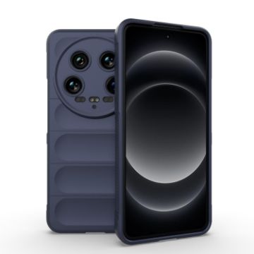 Xiaomi 14 Ultra Magic Shield TPU + Flannel Case - Dark Blue - 1