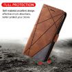 Xiaomi 14 Ultra Brown Leather Phone Case - Skin Feel Splicing Cover - 4