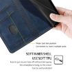 OPPO Find X8s+ 5G Leather Phone Case - Blue/Grey Contrast Buckle - 7