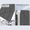 iPad Pro 13 2024 Mutural Stand Smart Leather Case Black - 5