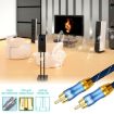 EMK 1m RCA Male to Male Gold Plated Audio Cable for TV/Amplifier/DVD - 8