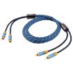 EMK 2m RCA Male to Male Gold Plated Audio Cable for TV/Amplifier/DVD - 3