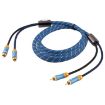 EMK 3m RCA Male to Male Gold Plated Audio Cable for TV/Amplifier/DVD - 3