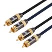 EMK 1.5m RCA Male to Male Gold Plated Audio Cable for TV/Amplifier/DVD - 2