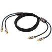 EMK 1.5m RCA Male to Male Gold Plated Audio Cable for TV/Amplifier/DVD - 3