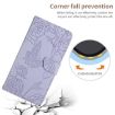 OPPO A5 5G Butterfly Embossed Flip Leather Case - Purple - 8