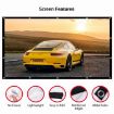 180" 16:9 Folding Polyester Projector Film Curtain - Simple & Thin - 8