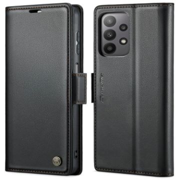Samsung Galaxy A23 CaseMe 023 Leather Phone Case Black RFID Anti-theft - 1