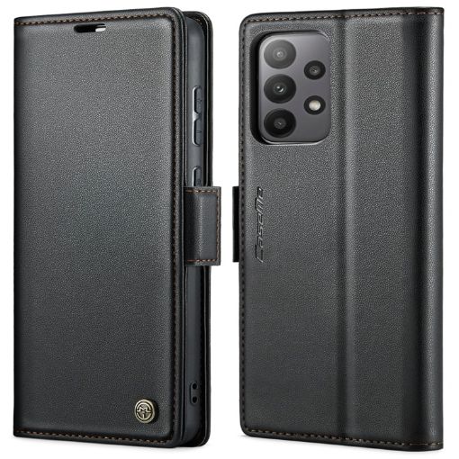 Samsung Galaxy A33 5G CaseMe 023 Leather Case, RFID Anti-theft, Black - 1