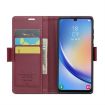 Samsung Galaxy A34 5G CaseMe 023 Butterfly Leather Case Wine Red - 4