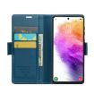 Samsung Galaxy A73 5G CaseMe 023 Butterfly Buckle RFID Leather Case Blue - 4
