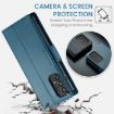 Samsung Galaxy A73 5G CaseMe 023 Butterfly Buckle RFID Leather Case Blue - 6