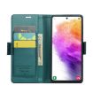 Samsung Galaxy A73 5G CaseMe 023 Butterfly Buckle RFID Leather Case Blue - 4