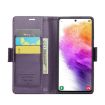 Samsung Galaxy A73 5G CaseMe 023 Butterfly RFID Leather Case Purple - 4