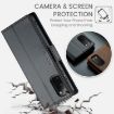 Samsung Galaxy S20 CaseMe 023 Butterfly Buckle RFID Leather Case Black - 6