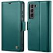 Samsung Galaxy S22 5G CaseMe 023 Butterfly Buckle RFID Leather Case Blue - 1