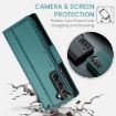 Samsung Galaxy S22 5G CaseMe 023 Butterfly Buckle RFID Leather Case Blue - 6