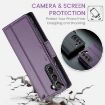 Samsung Galaxy S22 5G CaseMe 023 Butterfly Buckle Leather Case Purple - 6