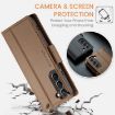Samsung Galaxy S22+ 5G CaseMe 023 Leather RFID Phone Case Brown - 6