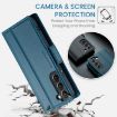 Samsung Galaxy S22+ 5G CaseMe 023 Butterfly Buckle RFID Leather Case Blue - 6