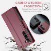 Samsung Galaxy S23 5G CaseMe 023 Leather Case RFID Anti-theft Wine Red - 6