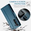 Samsung Galaxy S23+ 5G CaseMe 023 Butterfly Buckle RFID Leather Case Blue - 6