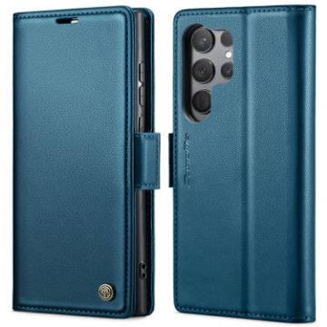 Samsung Galaxy S23 Ultra 5G CaseMe 023 RFID Leather Case - Blue - 1