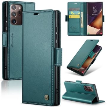 Galaxy Note20 Ultra Case - Butterfly Buckle RFID Leather (Pearly Blue) - 1