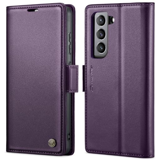 Samsung Galaxy S21 FE 5G CaseMe 023 Butterfly Leather Case Pearly Purple - 1
