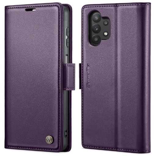 Samsung Galaxy A32/M32 5G CaseMe 023 Butterfly RFID Leather Case Purple - 1