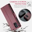 Samsung Galaxy A71 4G CaseMe 023 Leather Phone Case Wine Red RFID - 3