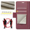 Samsung Galaxy A71 4G CaseMe 023 Leather Phone Case Wine Red RFID - 6
