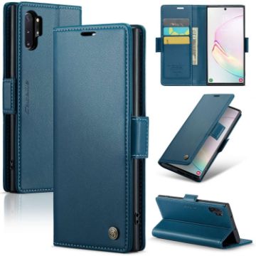 Samsung Galaxy Note10+ CaseMe 023 Butterfly Buckle RFID Leather Case Blue - 1