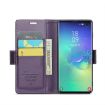 Samsung Galaxy S10+ CaseMe 023 Butterfly Buckle RFID Leather Case Purple - 4