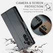 Samsung Galaxy A14 CaseMe 023 Butterfly Buckle RFID Leather Case Black - 6
