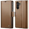 Samsung Galaxy A24 4G CaseMe 023 Leather Phone Case Brown RFID Anti-theft - 1