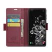 Samsung Galaxy S20 Ultra CaseMe 023 Butterfly Buckle Leather Case (Wine Red) - 4