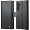 Samsung Galaxy S24+ CaseMe 023 Butterfly Buckle RFID Leather Case Black - 1