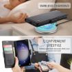 Samsung Galaxy S24+ CaseMe 023 Butterfly Buckle RFID Leather Case Black - 7