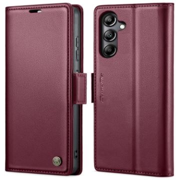 Samsung Galaxy A05s CaseMe 023 Butterfly Buckle RFID Leather Case Red - 1