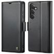 Samsung Galaxy A55 CaseMe 023 Butterfly Buckle RFID Leather Case Black - 1