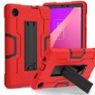 TCL Tab 8 LE/WiFi Red Black Silicone Hybrid PC Case with Holder - 1