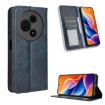 TCL 605/60 SE Blue Leather Phone Case with Magnetic Buckle Retro Texture - 1