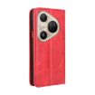 Huawei Pura 80 Pro/Pro+ 5G Red Leather Magnetic Buckle Phone Case - 3