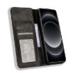 Xiaomi 14 Ultra Black Leather Phone Case with Magnetic Buckle Retro Design - 4