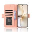 Realme 14 Pro+ 5G Pink Leather Phone Case with Card Slots - 6