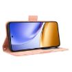 Realme 14 5G Pink Leather Phone Case with Card Slots - Calf Texture - 7