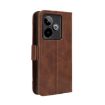 Realme GT 7 5G Brown Leather Phone Case with Card Slots - 3